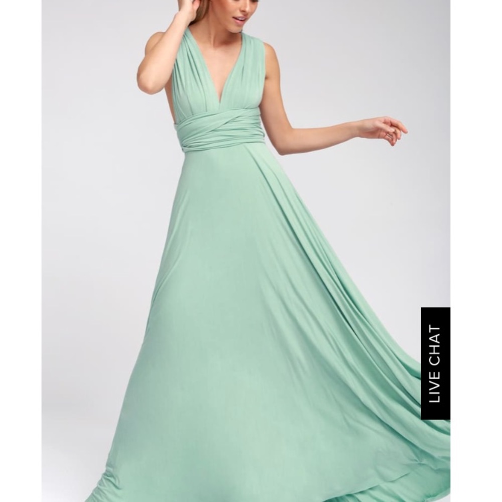 TRICKS OF THE TRADE LIGHT SAGE MAXI DRESS